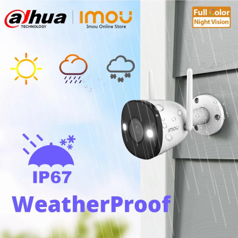 Camera IP 2M 4M WiFi Ngoài Trời IMOU F42FP  BH 24TH Bullet 2C 2E G22P F22P F42FEP G42P  1080P FullHD MÀU BAN ĐÊM Dahua