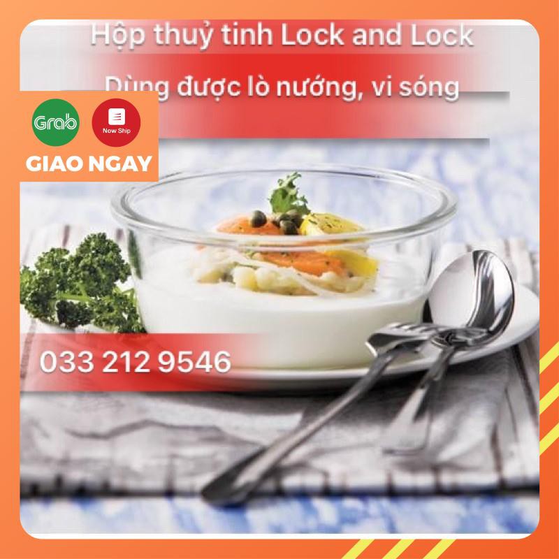 HỘP THUỶ TINH LOCK AND LOCK 380/400/600/630/650/870/950/1000/1050 ml, dùng được lò nướng, lò vi sóng.