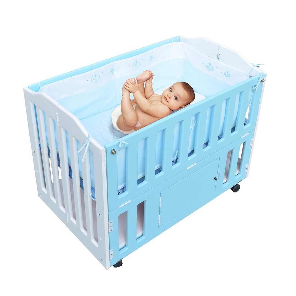 Cũi Le Lumber Folding Crib BC11