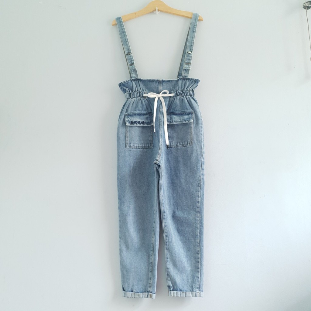 Yếm jean nữ dài Julido , quần yếm nữ cao cấp J651