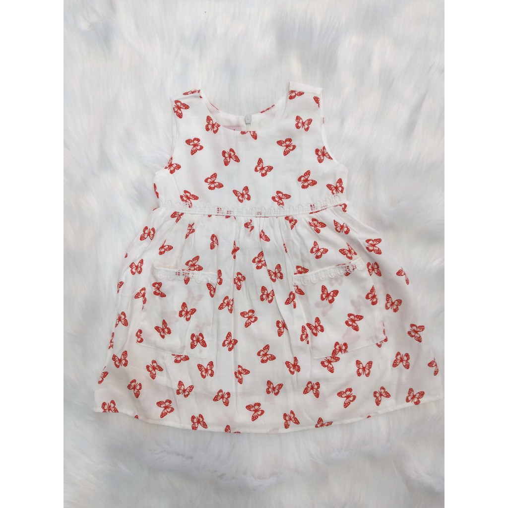 Đầm xinh họa tiết nhí cho bé