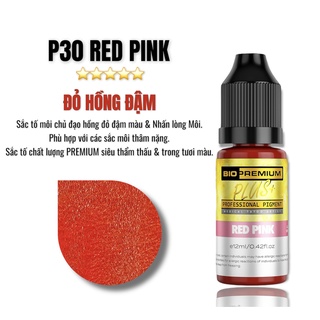 MỰC PHUN XĂM P30 RED PINK ( ĐỎ HỒNG ĐẬM )