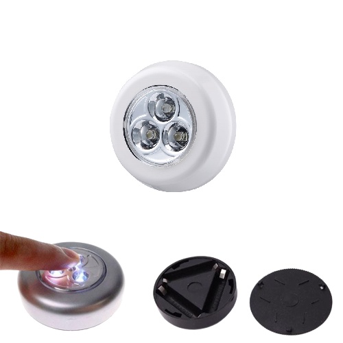 Đèn Led 3 Bóng Mini Thông Minh Dán Tường, Tủ Quần Áo, Cầu Thang