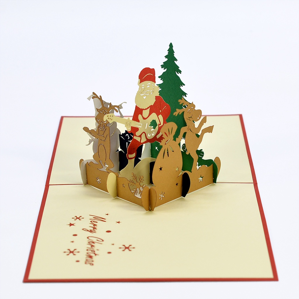Thiệp Handmade, Thiệp Sinh Nhật, Thiệp Noel, Thiệp 3D Quà Tặng Độc Đáo, Gửi Gắm Những Lời Chúc Ý Nghĩa HMG Popup Card