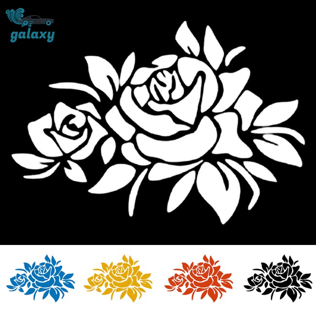 Decal dán phản quang hình hoa cho xe hơi
