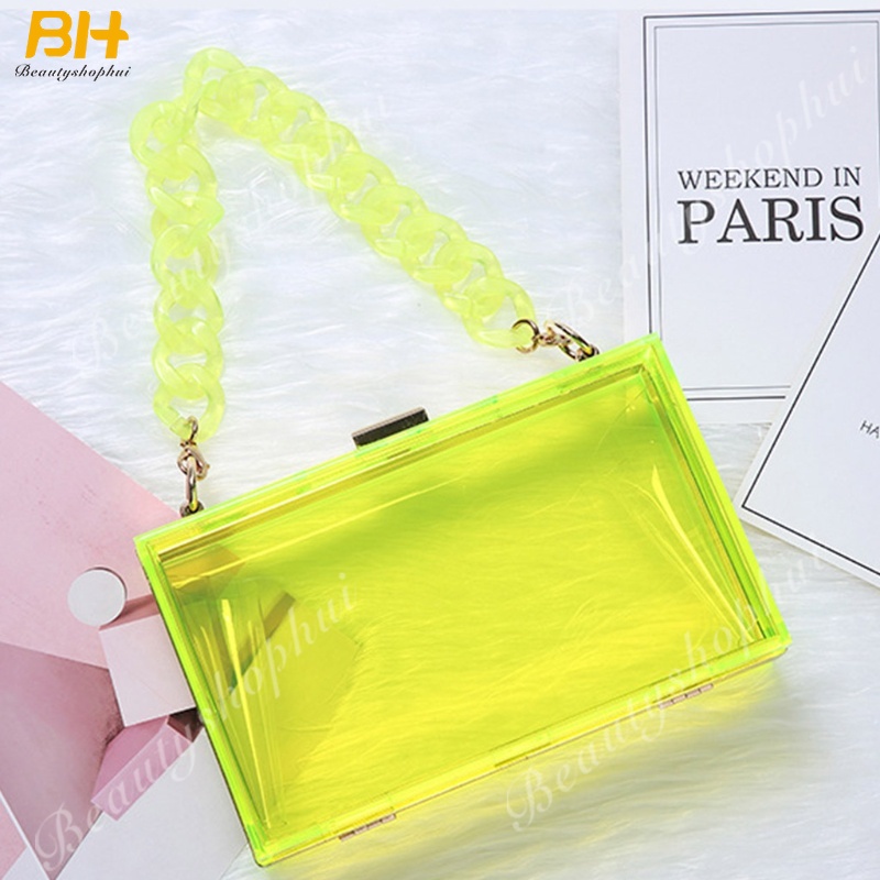 Túi đeo chéo trong suốt thời trang dành cho nữ