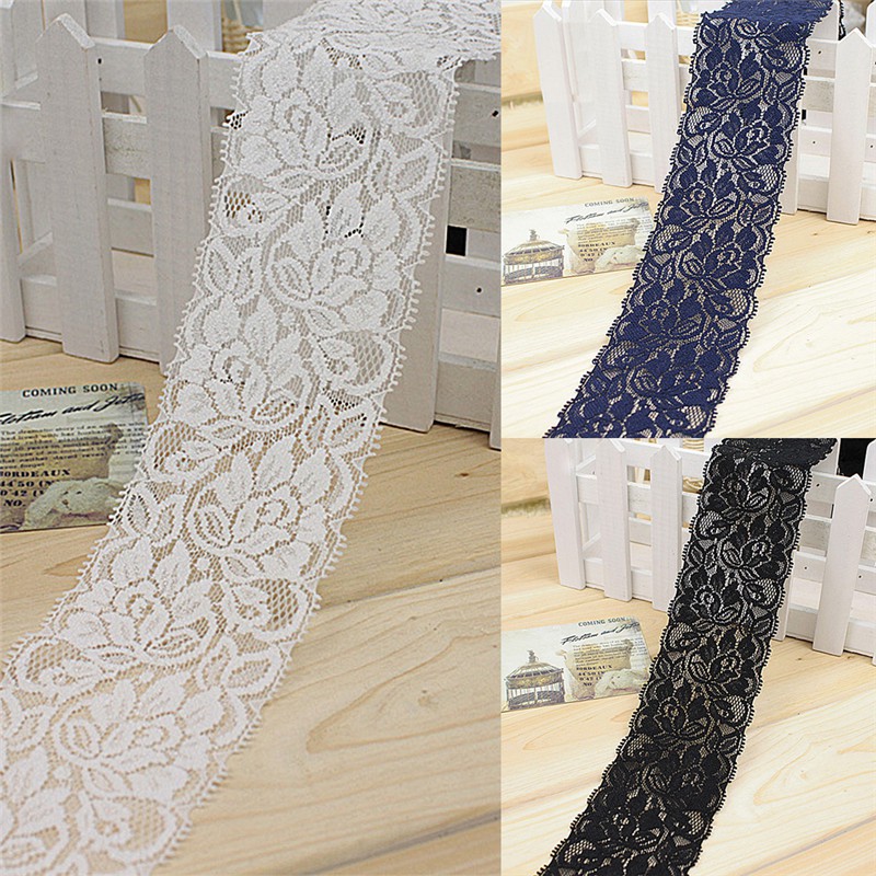 Cuộn Dây Ren Hoa 1yard 6.5cm Trang Trí Đa Năng Tiện Dụng