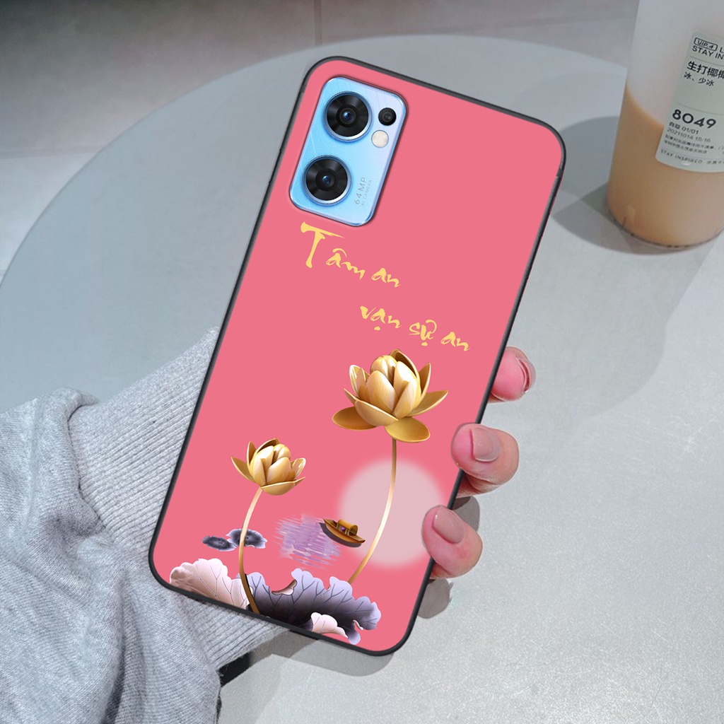 Ốp Oppo Reno7 / Reno7 Z 5G / Reno 7 in hình ốp tâm an vạn sự an, ốp lưng SonCase