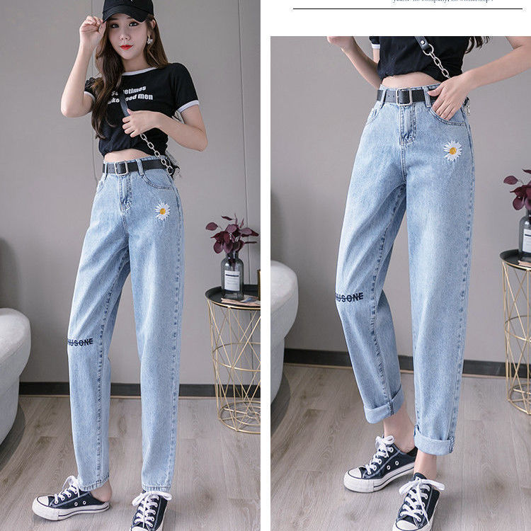 [Mã FAGREEN55 giảm tới 30K đơn 99K] Quần jean lưng cao ống rộng dáng thẳng cho nữ | BigBuy360 - bigbuy360.vn
