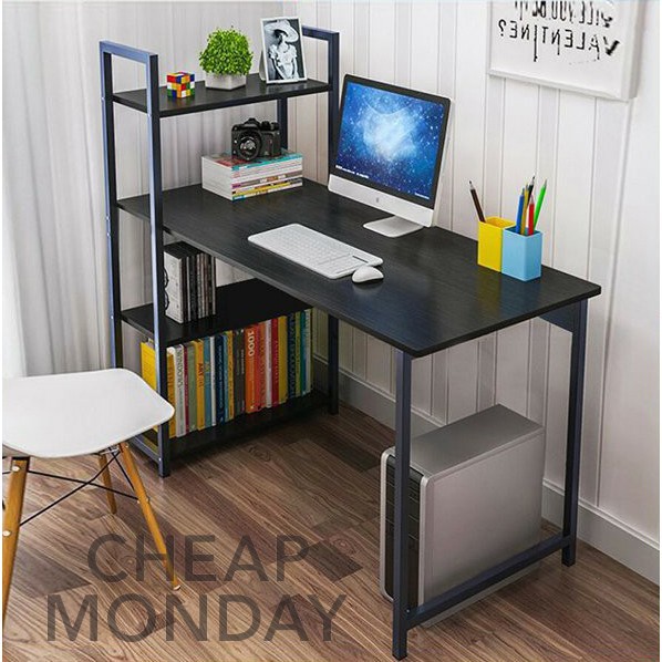 Bàn Làm Việc Kết Hợp Kệ Sách Đa Năng, Khung Sắt Sơn Tĩnh Điện Phù Hợp Mọi Không Gian Làm Việc | BigBuy360 - bigbuy360.vn