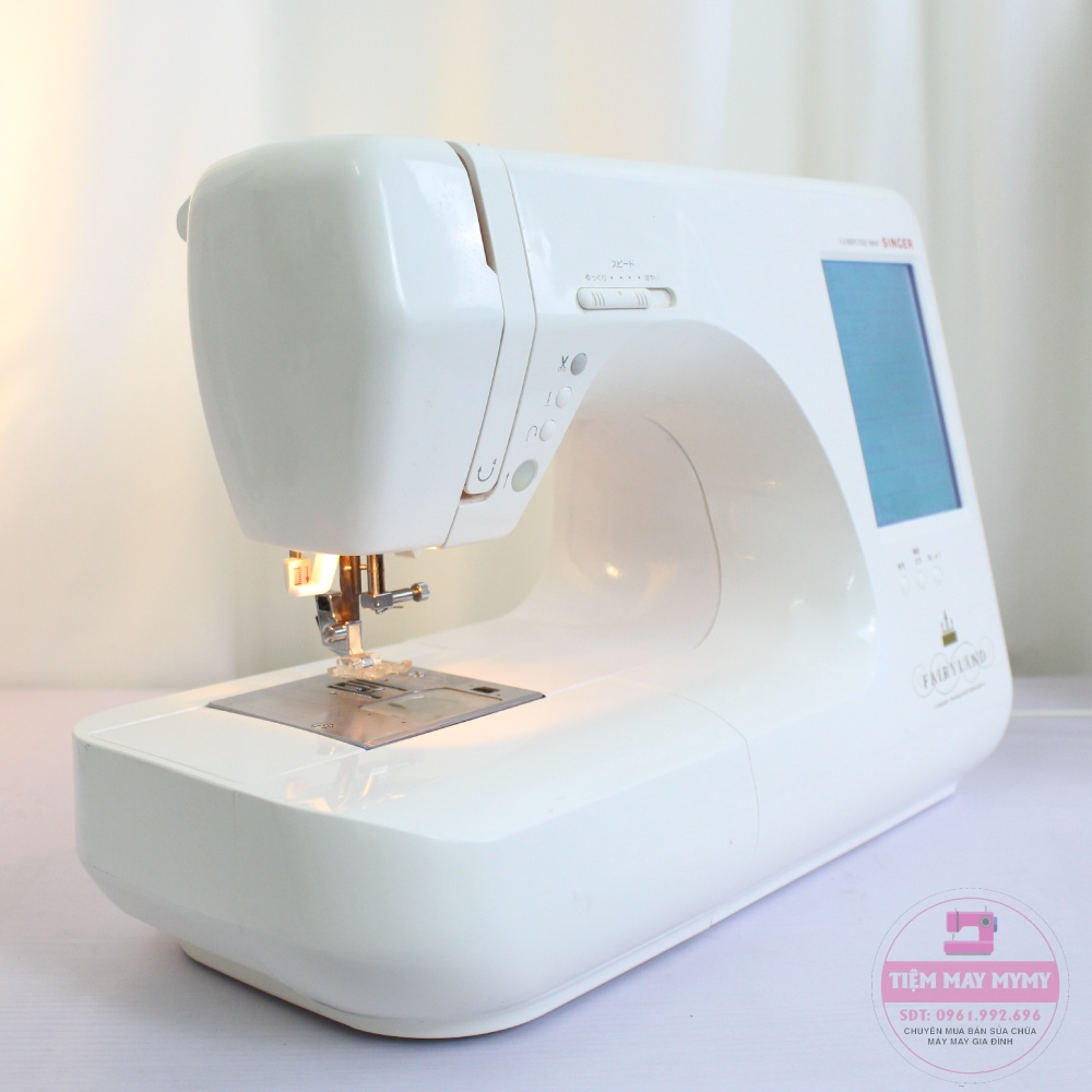 Máy May Gia Đình Mini Nhật Bản Singer Computer 9800 Có Nhiều Đường May Thêu Trang Trí May Khỏe Chạy Êm Không Kén Vải