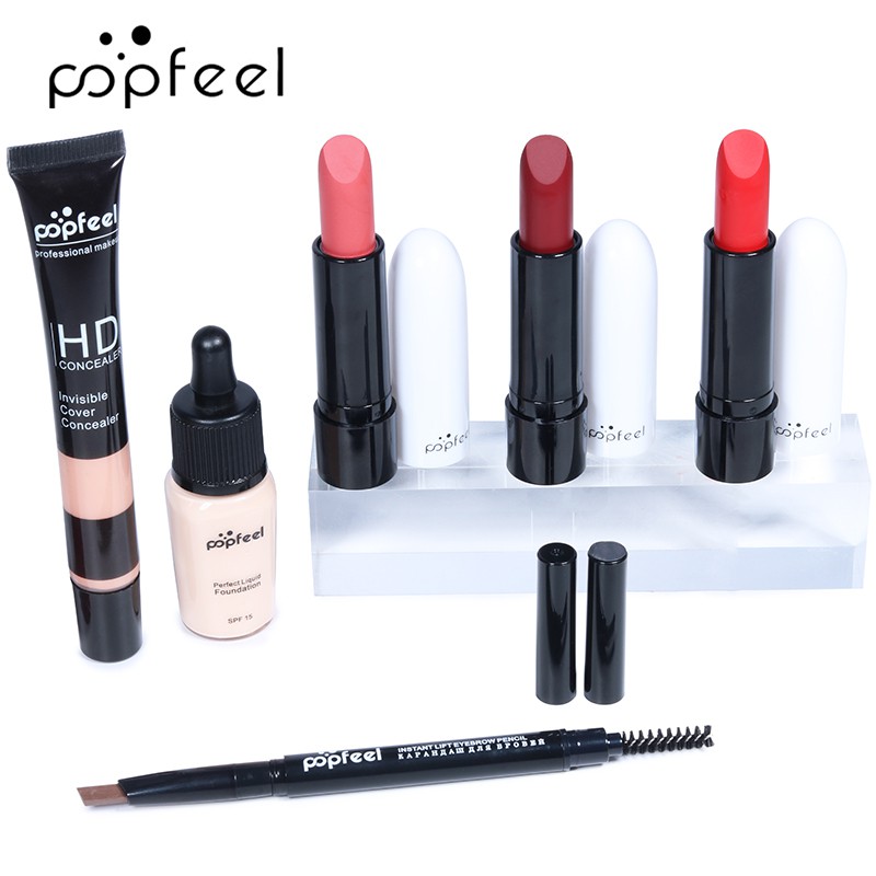 (Hàng Mới Về) Set 8 Mỹ Phẩm Trang Điểm Chuyên Nghiệp Popfeel | BigBuy360 - bigbuy360.vn
