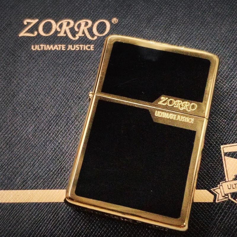 Bật Zorro đen viền vàng 2 mộc đáy