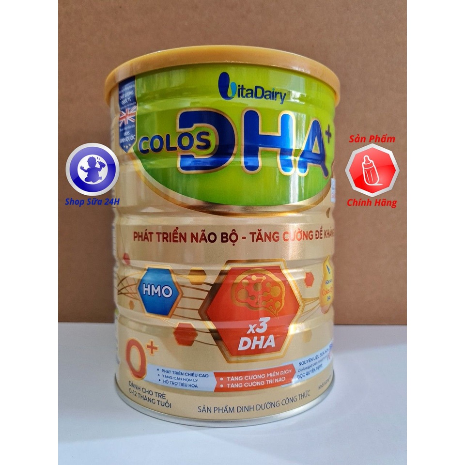 [TẶNG CÁ HEO + QUÉT QR TÍCH XU] Sữa Bột Colos DHA 0+, 1+ Lon 800g