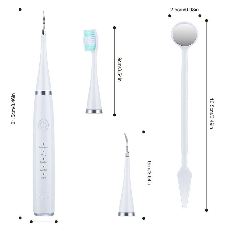 Bàn Chải Đánh Răng Điện Đa Năng Và Đầu Cạo Vôi Răng ELECTRIC TEETH CLEANER