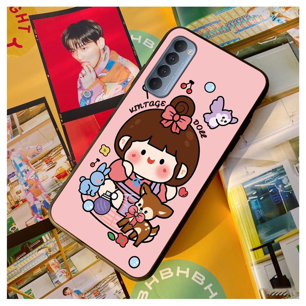ỐP LƯNG OPPO RENO 4/RENO 4 PRO IN HÌNH BÒ SỮA DỄ THƯƠNG