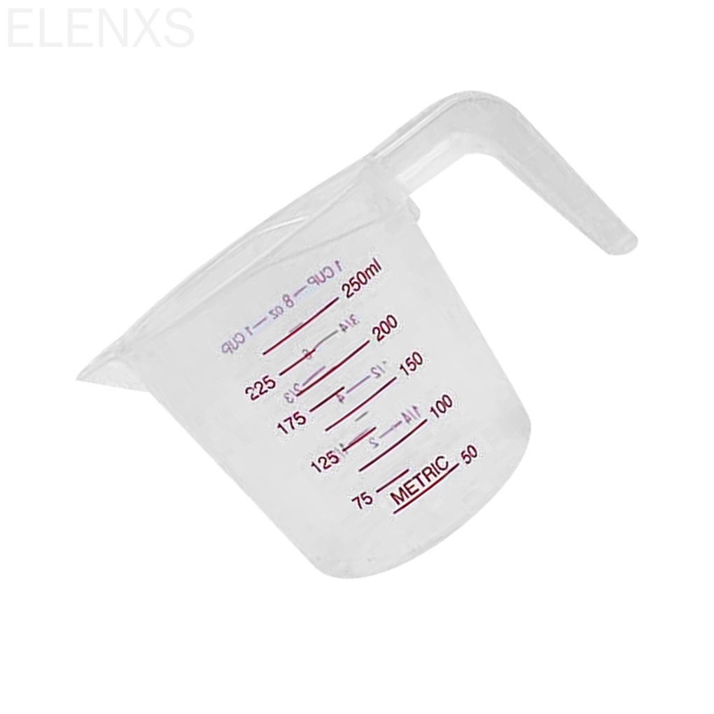 Cốc đo nhà bếp bằng nhựa trong suốt có thể rửa sạch tiện lợi