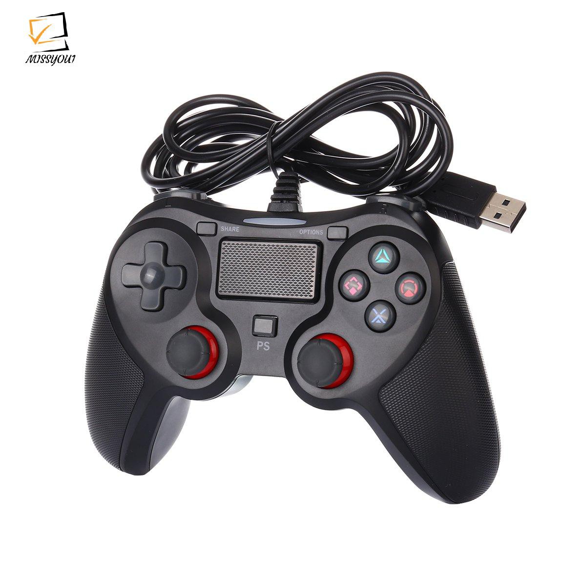 Tay Cầm Chơi Game Có Dây Usb Cho Ps4 / Ps4 Slim / Ps4 Pro / Ps 3