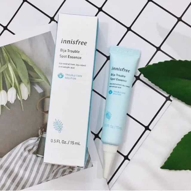 Tinh chất Gel ngăn ngừa mụn sưng đỏ Bija Trouble Spot Essence 15ml