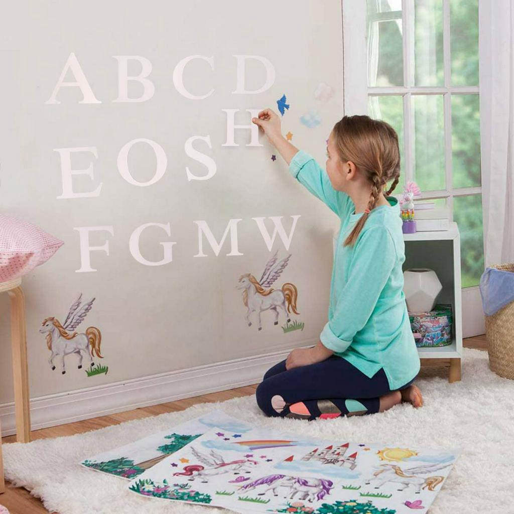 Miếng Dán Trang Trí Hộp Bong Bóng Trong Suốt Chữ Cái Từ A-Z