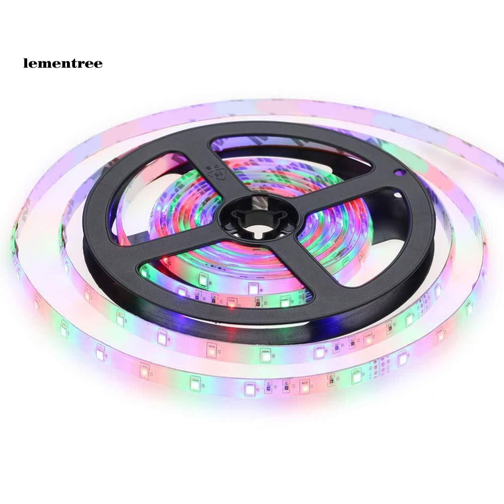 ✡WYB✡5/10m Soft RGB LED Strip Light Cupboard Garage Lamp Decor with IR Remote Control