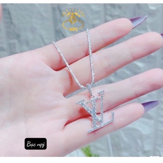 Dây chuyền LV ⚡️ SIEU HOT ⚡️ , Vòng cổ nữ Bạc Ta- Bạc Npj