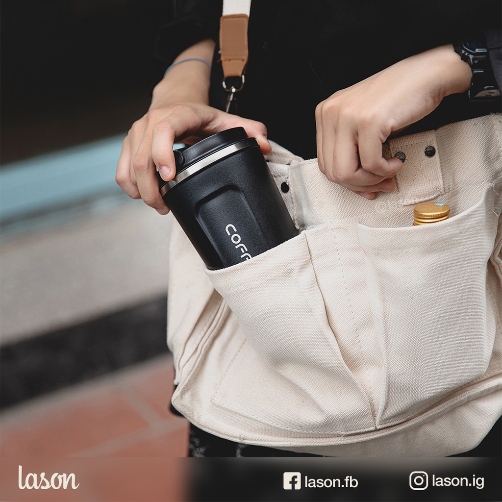 Cốc giữ nhiệt Coffee Holic 01 Lason chống tràn, ly giữ đá, ly nước, cốc đựng nước, 8 tiếng không tan hết đá | BigBuy360 - bigbuy360.vn