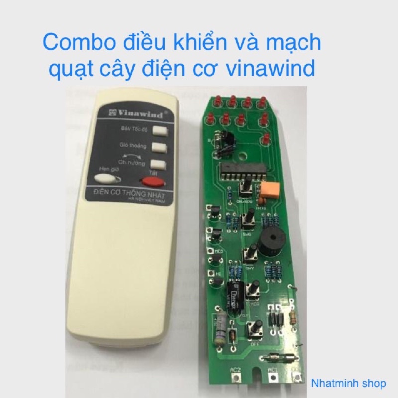 Tay điều khiển và mạch điều khiển quạt cây Vinawind