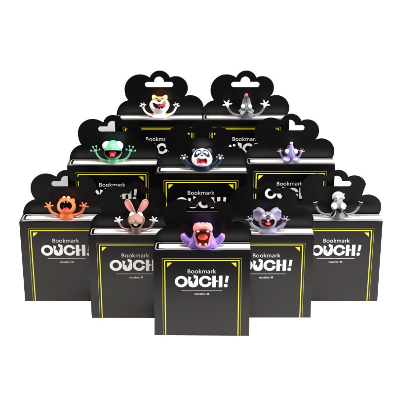 Thẻ Đánh Dấu Sách Bằng Pvc Hình Động Vật 3d Dễ Thương