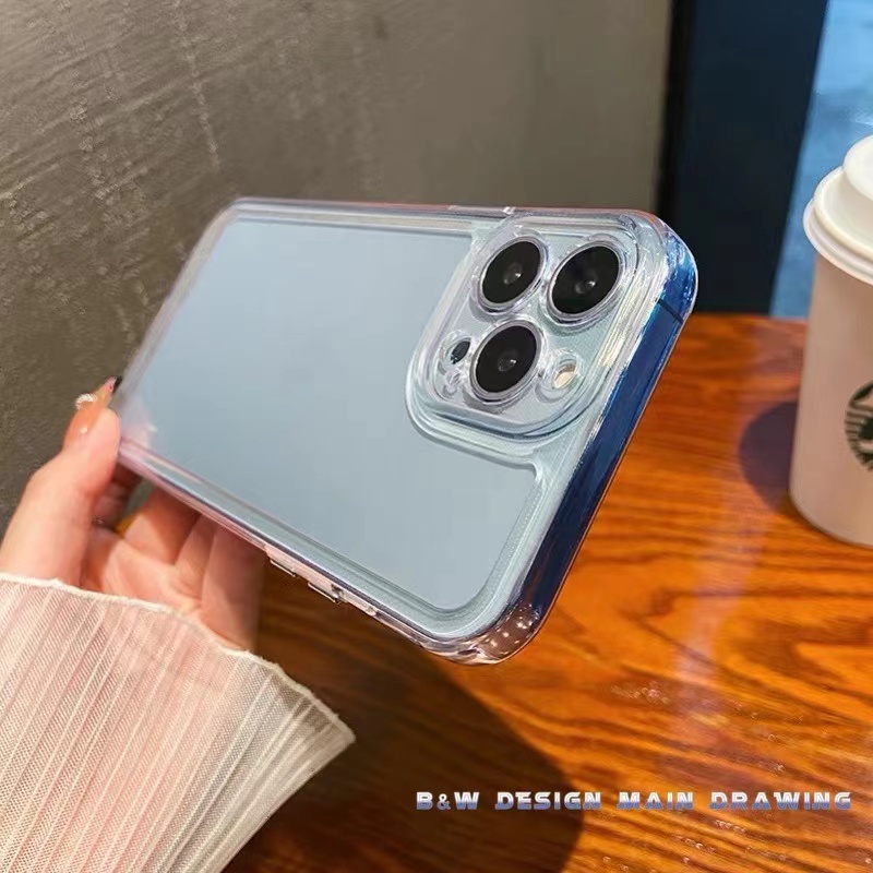 Ốp Điện Thoại TPU Mềm Trong Suốt Chống Sốc Đơn Giản Sang Trọng Cho iPhone 14 13 12 11 Pro MAX 11 IX XR XS MAX 7 8 Plus