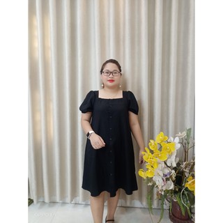 Váy suông đũi xước Big size