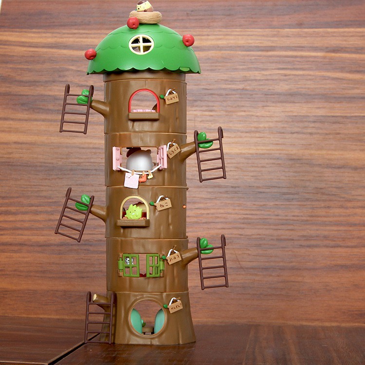 ⭐Móc Khóa Hình Động Vật Dễ Thương⭐Mô Hình Búp Bê 6 Góc 6 / 6 Âm Nhạc Xếp Chồng Lên Nhau Trang Trí Nhà Cửa