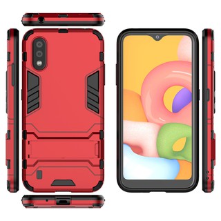 Ốp lưng Samsung Galaxy A01- Ốp lưng chống sốc Iron Man cao cấp, chân chống lưng máy tiện lợi