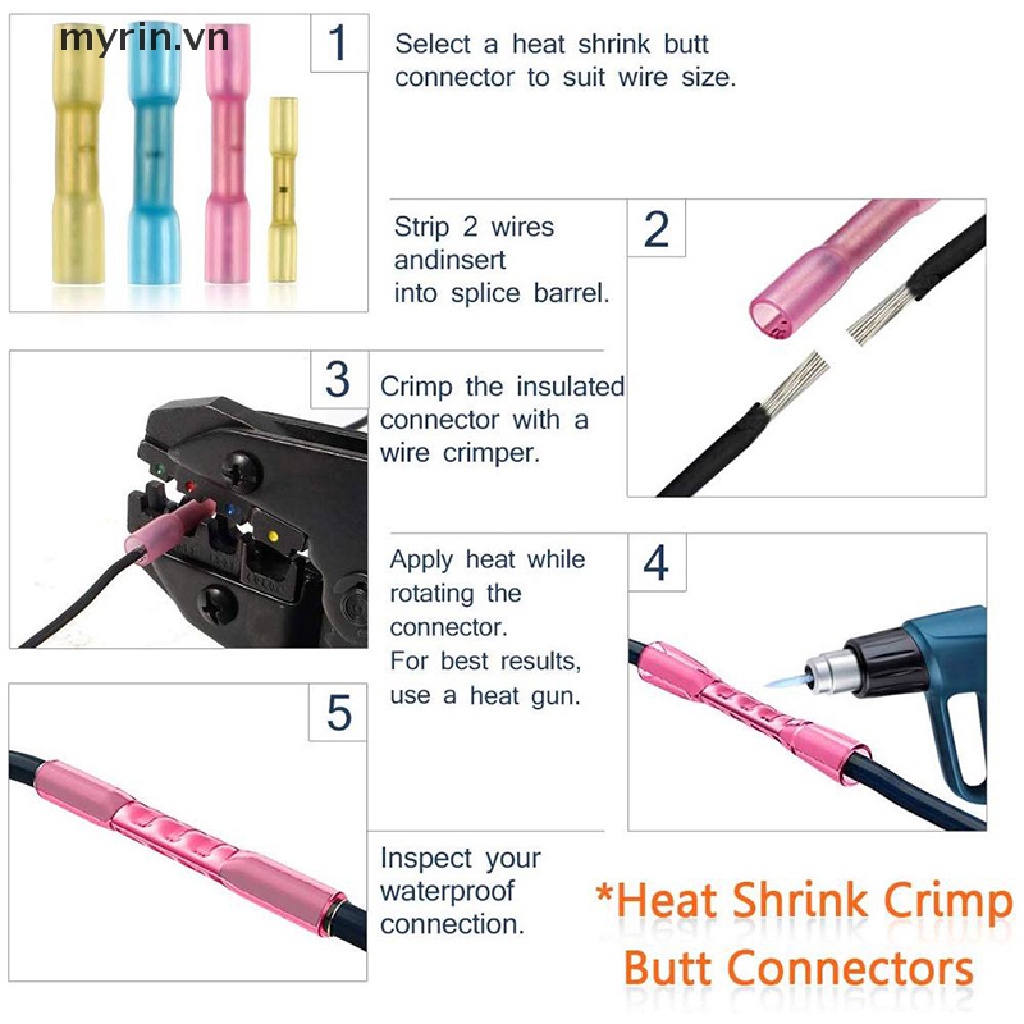 Bộ 300 Đầu Nối Dây Hàn Chống Thấm Nước