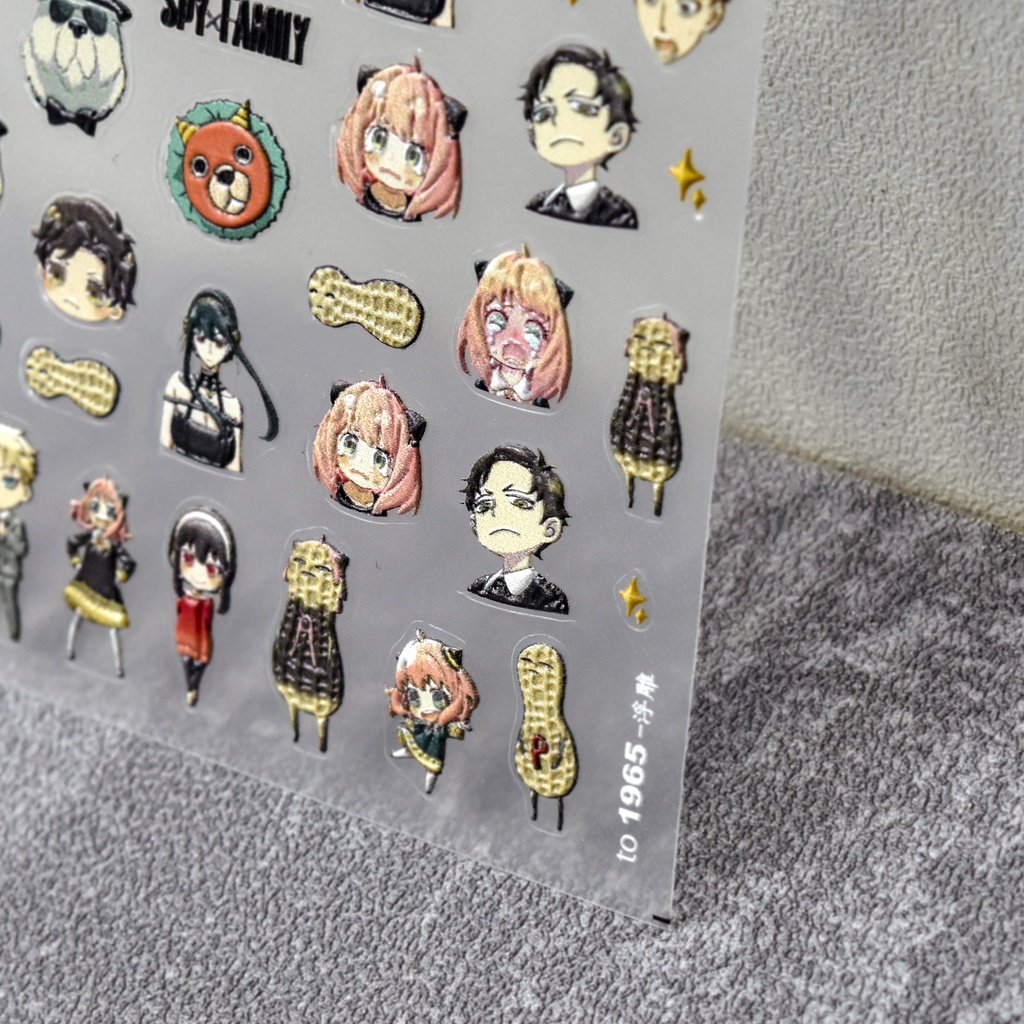 Miếng Dán Trang Trí Móng Tay 5d Phong Cách Nhật Bản 1963