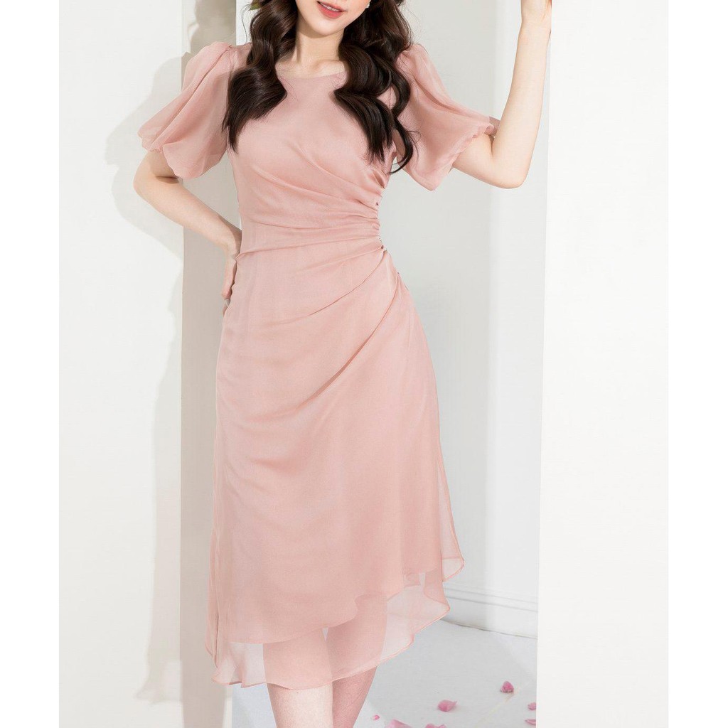 [FREESHIP] Váy đầm xòe L01 Hồng BUTINO SHOP thời trang nữ hàng thiết kế Cao Cấp | BigBuy360 - bigbuy360.vn