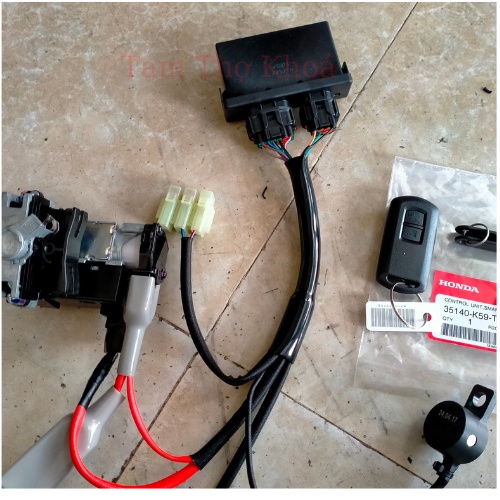 Khoá Smartkey Honda chính hãng K59 có chống dắt
