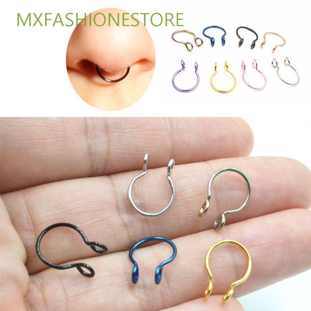 Khuyên mũi bằng thép không gỉ nhiều màu tùy chọn thời trang cá tính