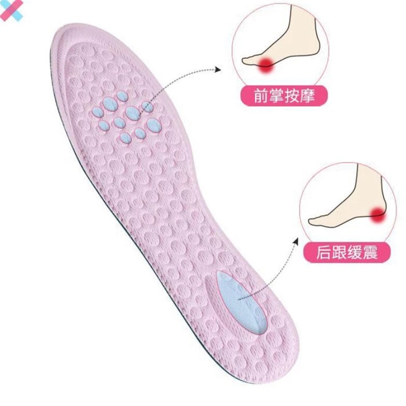 Đệm lót giày thể thao bằng bọt xốp mật độ cao 4D mềm thấm hút mồ hôi thoáng khí khử mùi cho nam nữ