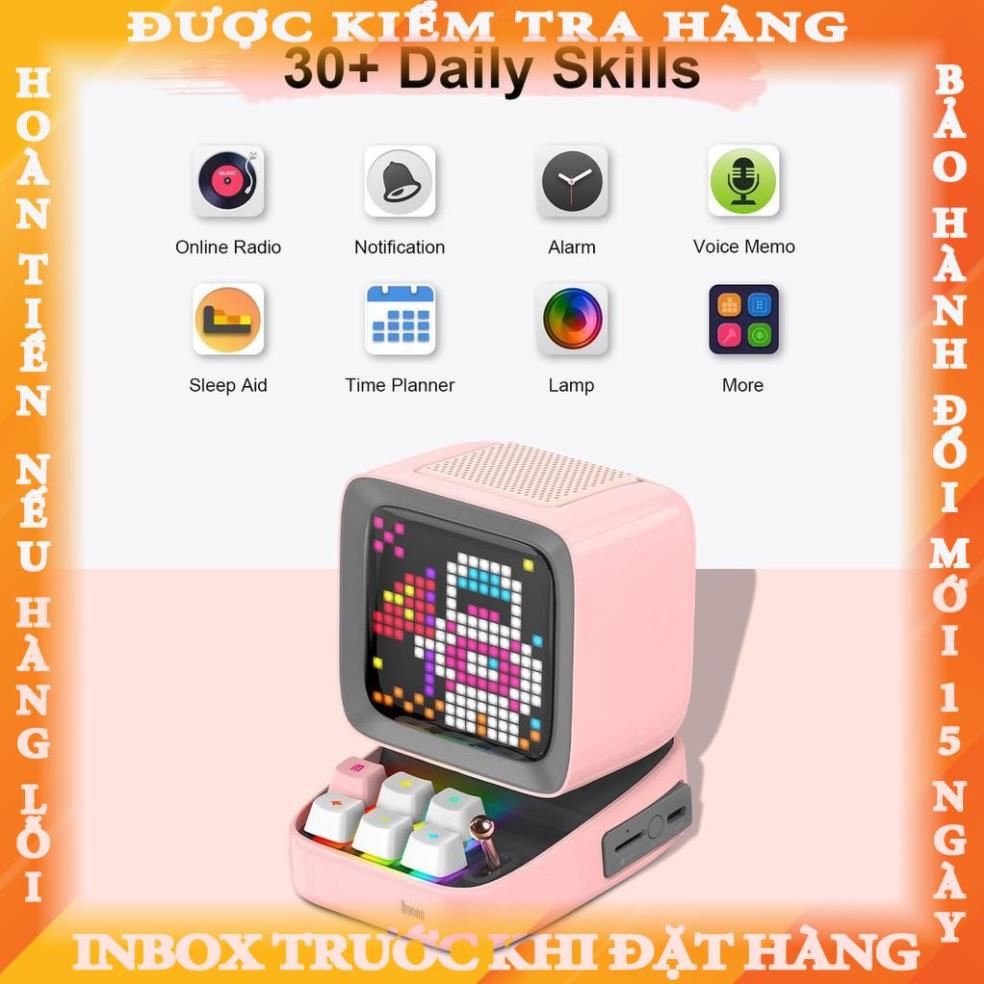 Loa thông minh Divoom Ditoo Plus 10W - Hình dáng máy tính cổ, màn hình LED 256 Full RGB thangthanh