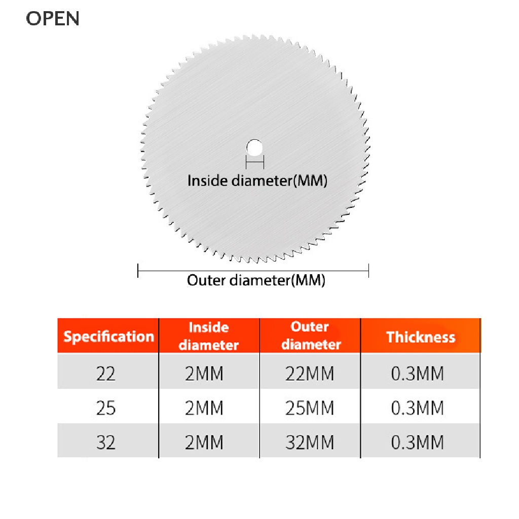 Bộ 11 Lưỡi Cưa Tròn Mini Cho Máy Mài Điện