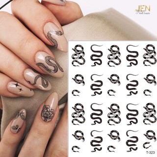 Sticker dán móng nail hoạ tiết rắn