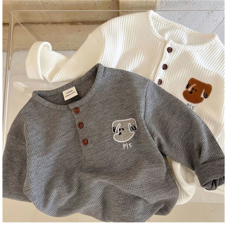 Áo Thun Tay Dài Cổ Tròn Thêu Họa Tiết Anime Thời Trang Mùa Xuân Cho Bé Trai