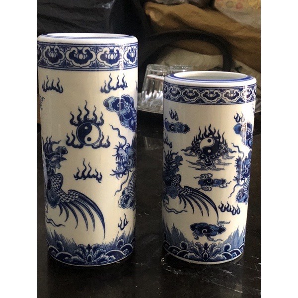 Bộ xứ ban thần tài men lam