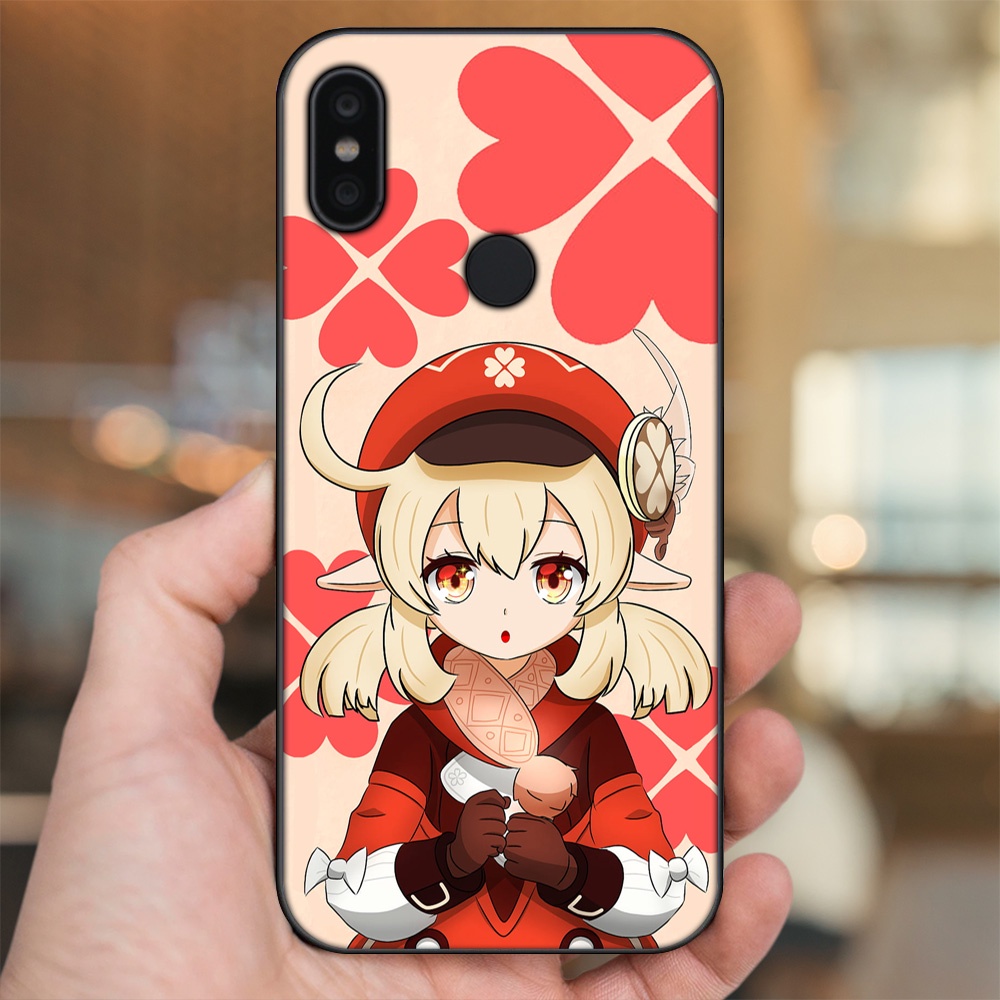 Ốp lưng Xiaomi Redmi S2 viền đen in hình Klee Genshin Impact