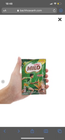 Thức uống lúa mạch milo 220gr