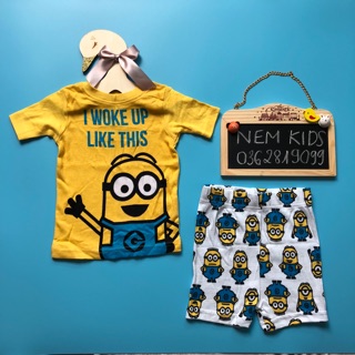 Bộ bozip minion bé trai