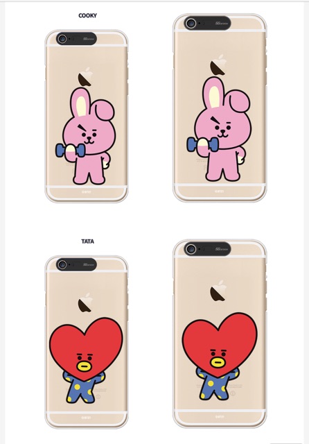 BT21 - Ốp điện thoại phát sáng cho điện thoại iphone 6/6s Plus