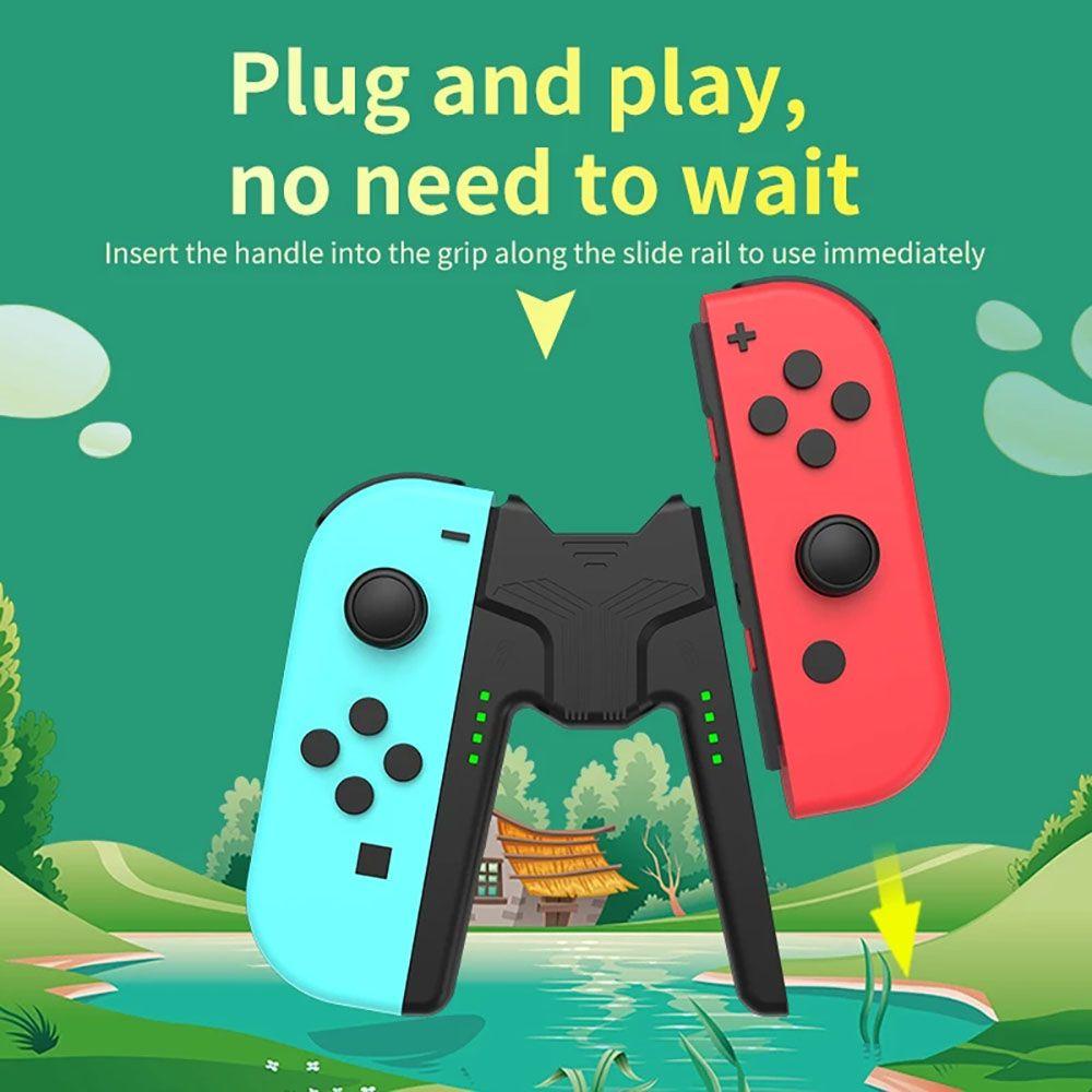 BTLIMER Tay Cầm Chơi Game Có Đèn LED Báo Hiệu Thông Dụng Cho Switch Joycon