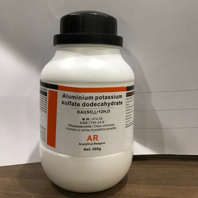 Phèn nhôm lọ 500g KAl2 AlK2 phèn chua